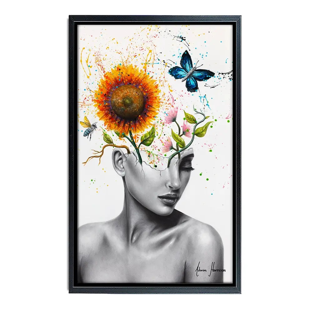 Wild Garden Girl Canvas Print