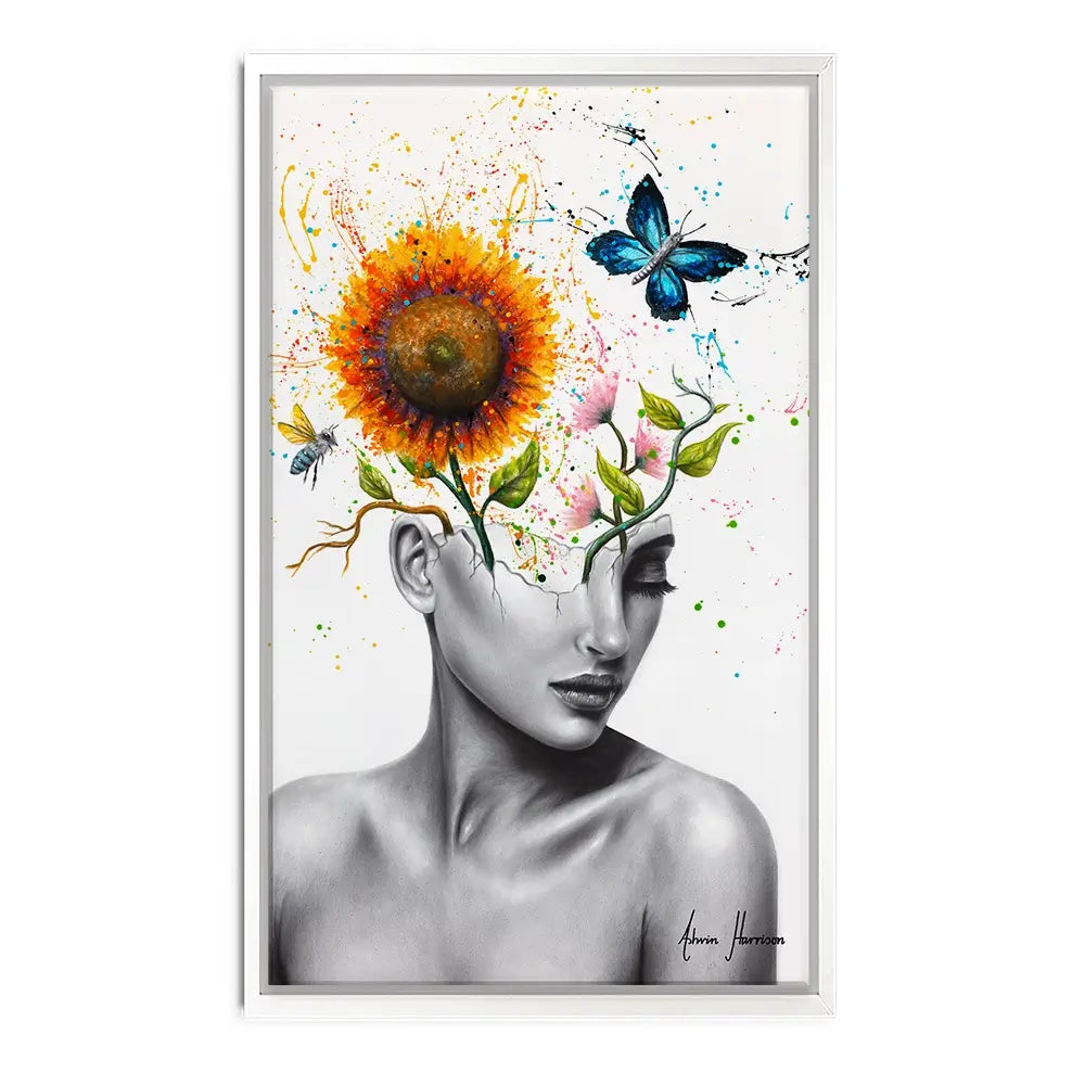 Wild Garden Girl Canvas Print