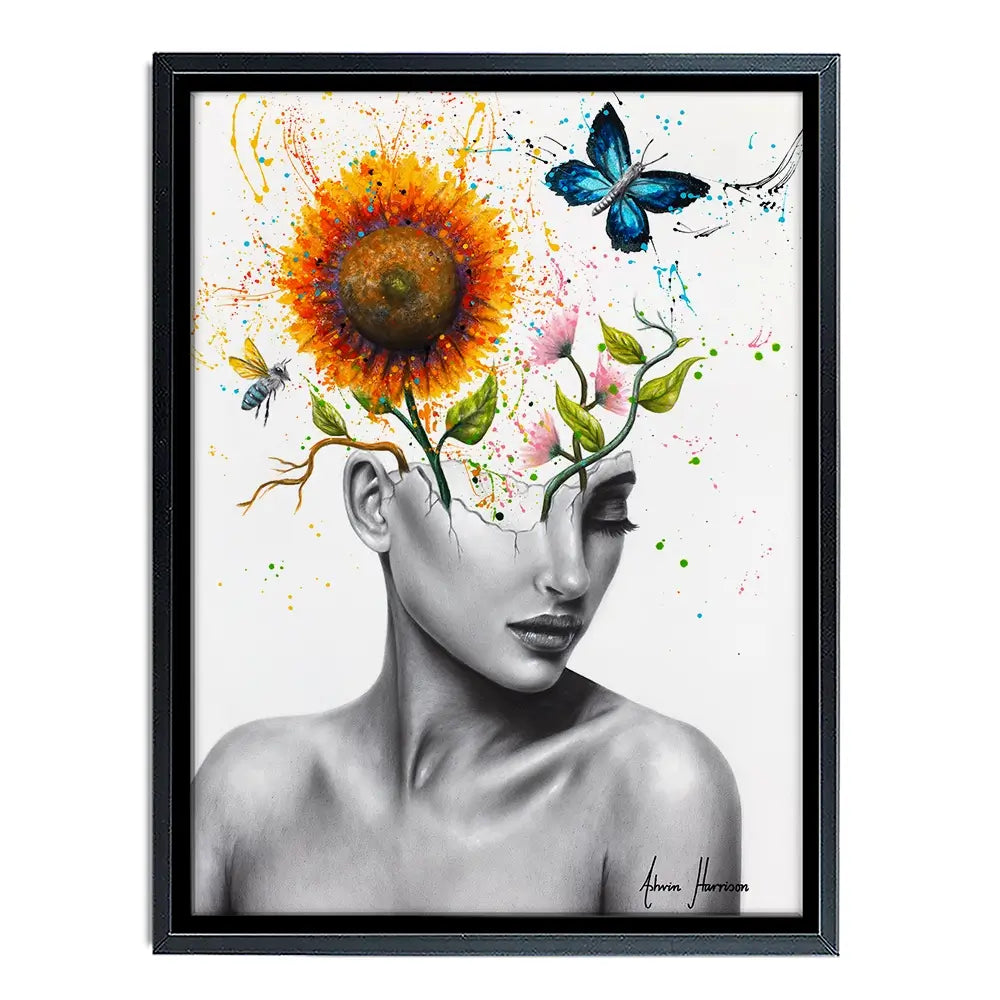 Wild Garden Girl Canvas Print