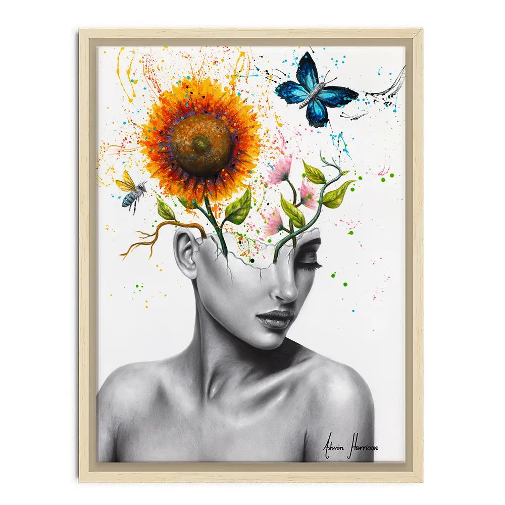 Wild Garden Girl Canvas Print