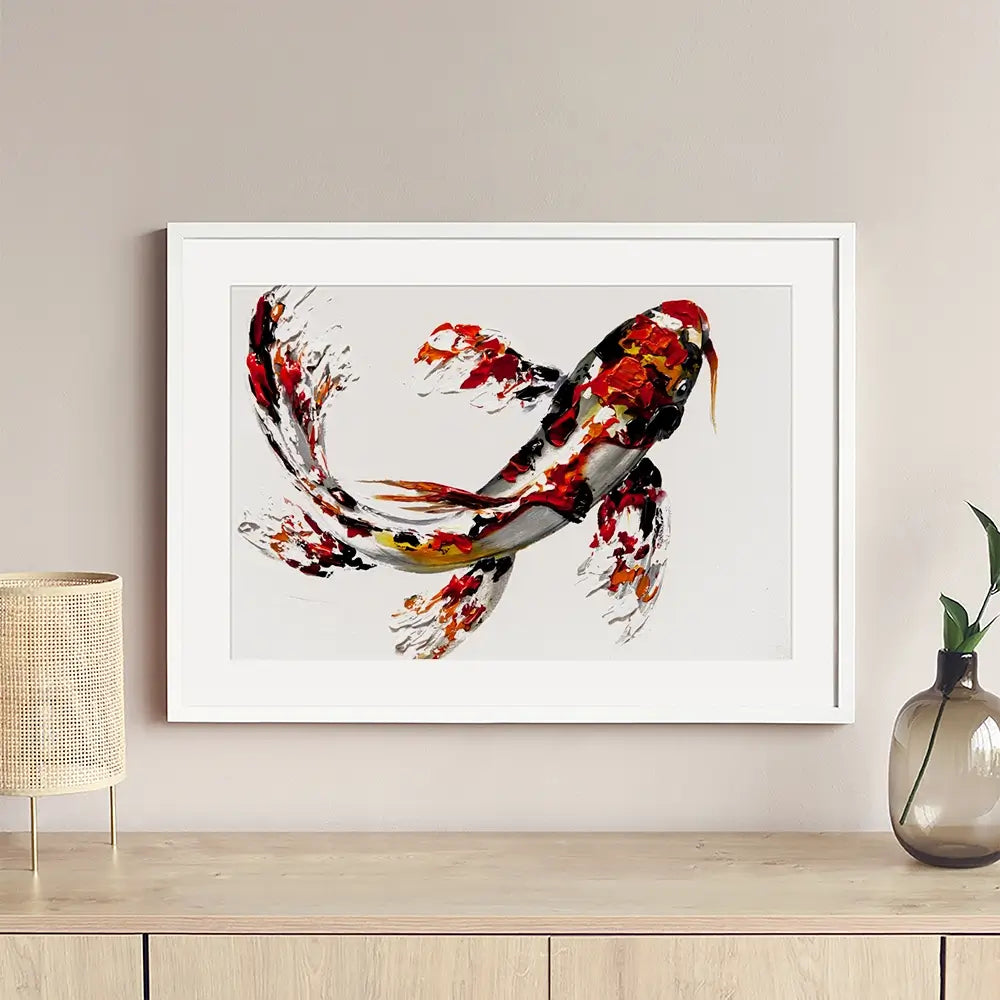 Koi Fish Framed Art Print