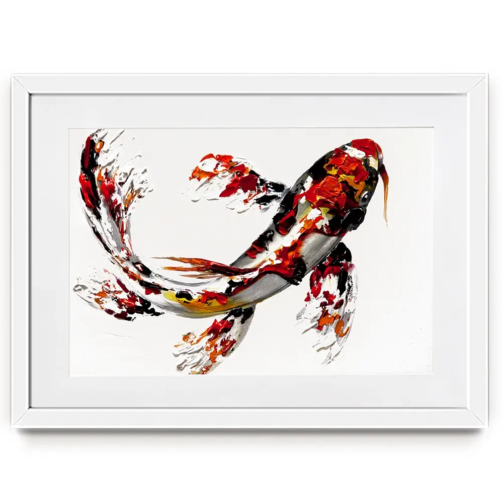 Koi Fish Framed Art Print