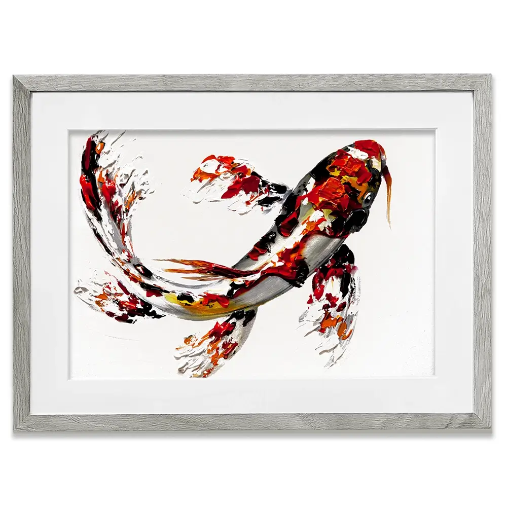 Koi Fish Framed Art Print