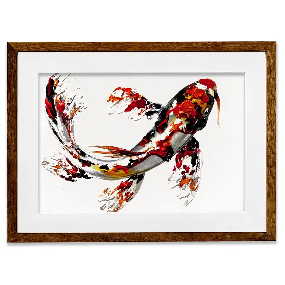 Koi Fish Framed Art Print