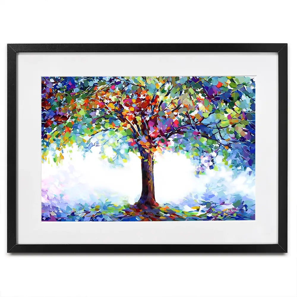 Tree Of Joy And Serenity Framed Art Print