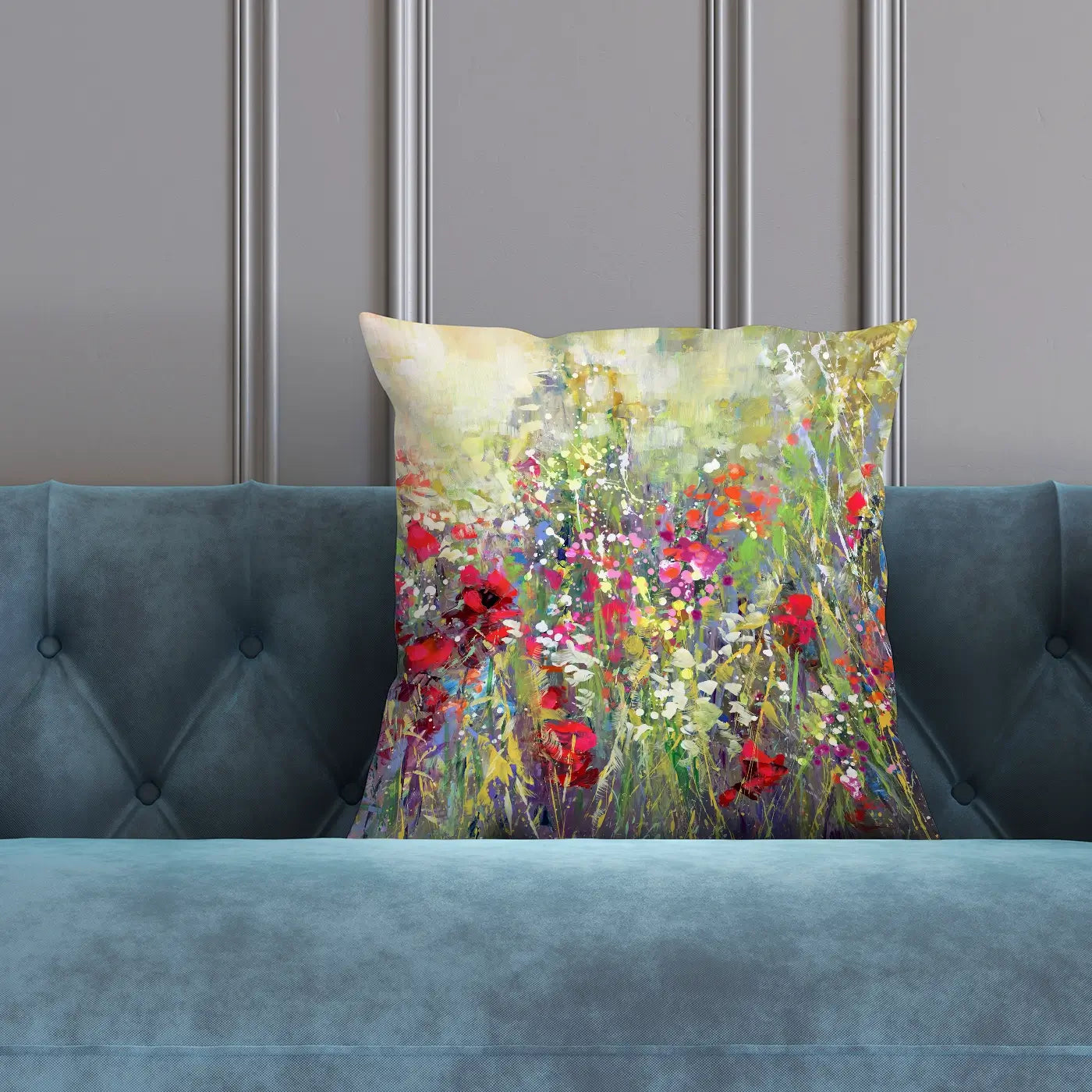 Tuscan Wildflower Field Cushion