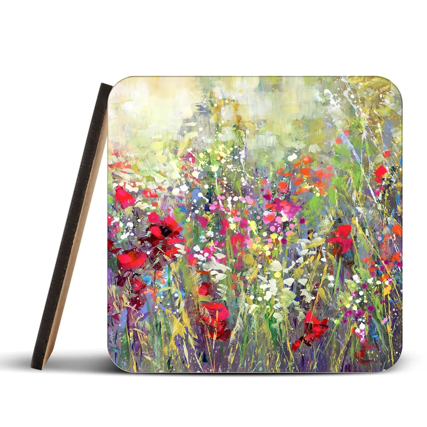 Tuscan Wildflower Field Coaster Set