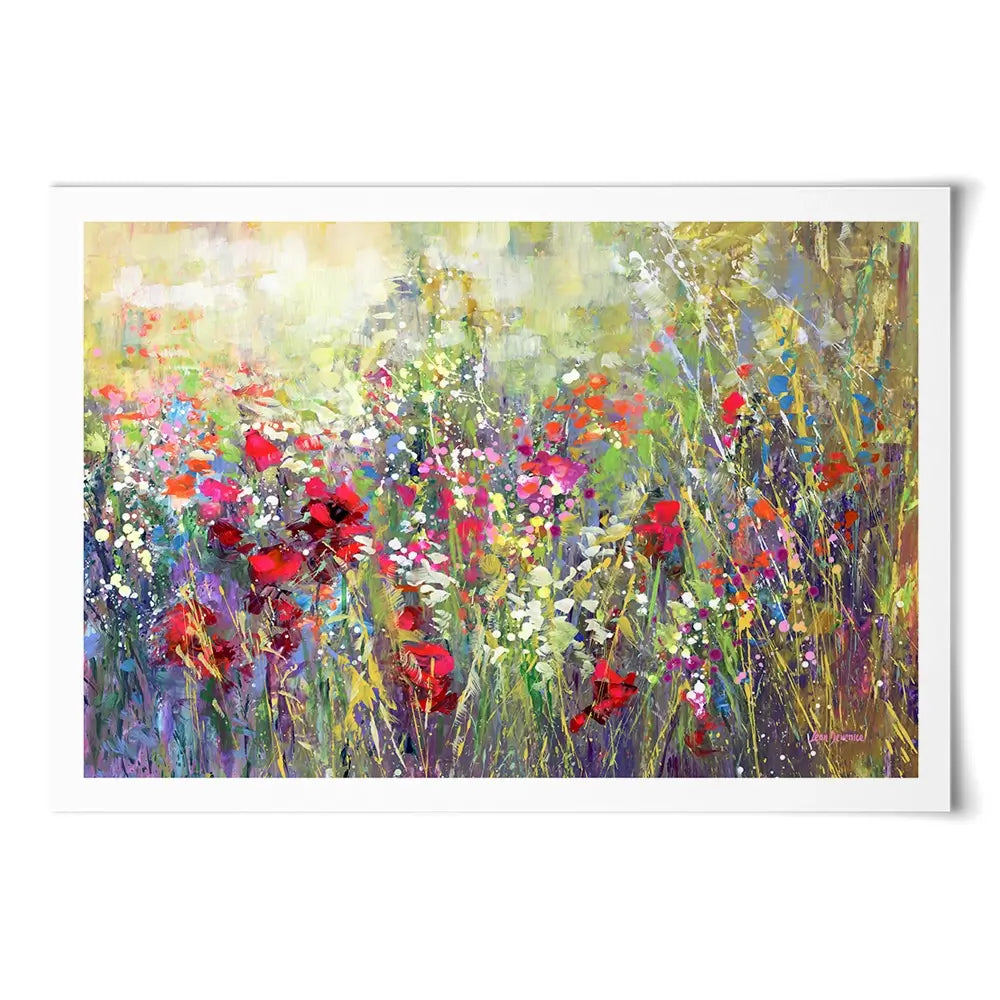 Tuscan Wildflower Field Art Print