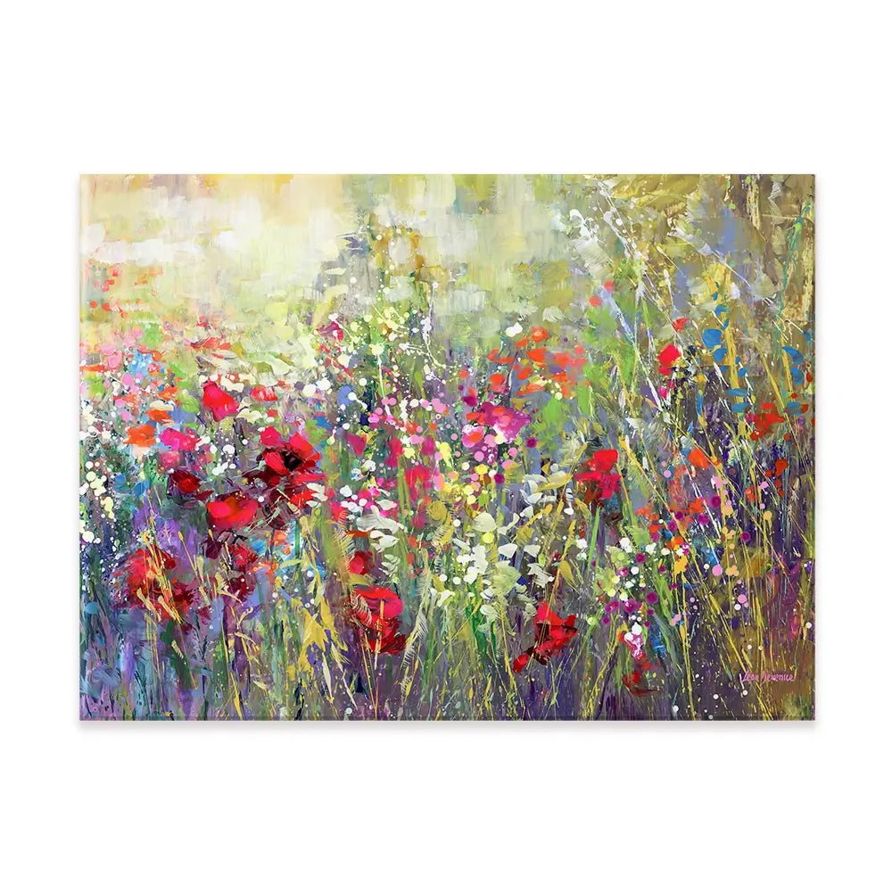 Tuscan Wildflower Field Canvas Print