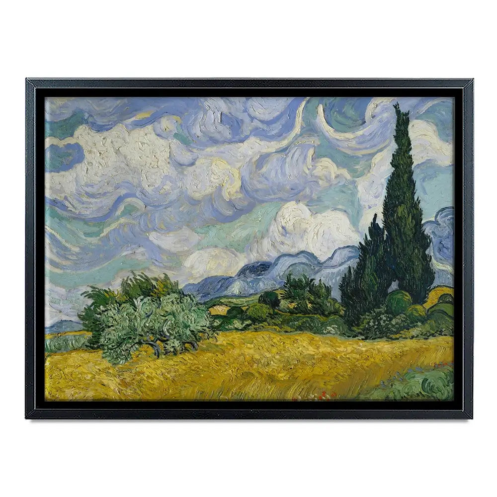 Wheat Field With Cypresses Canvas Print