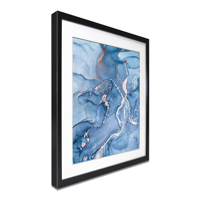 Dreamy Blue Marble Framed Art Print