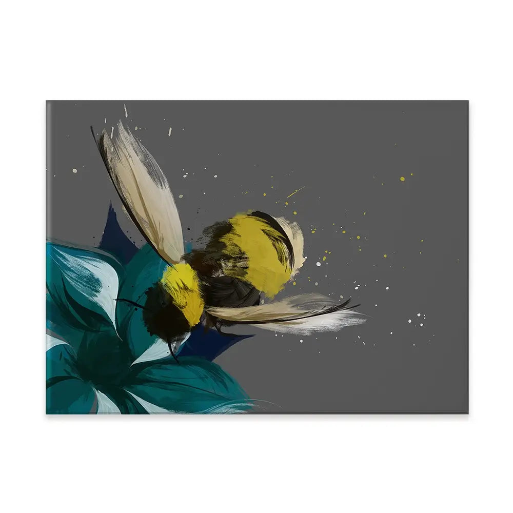 Bee On A Flower Canvas Print