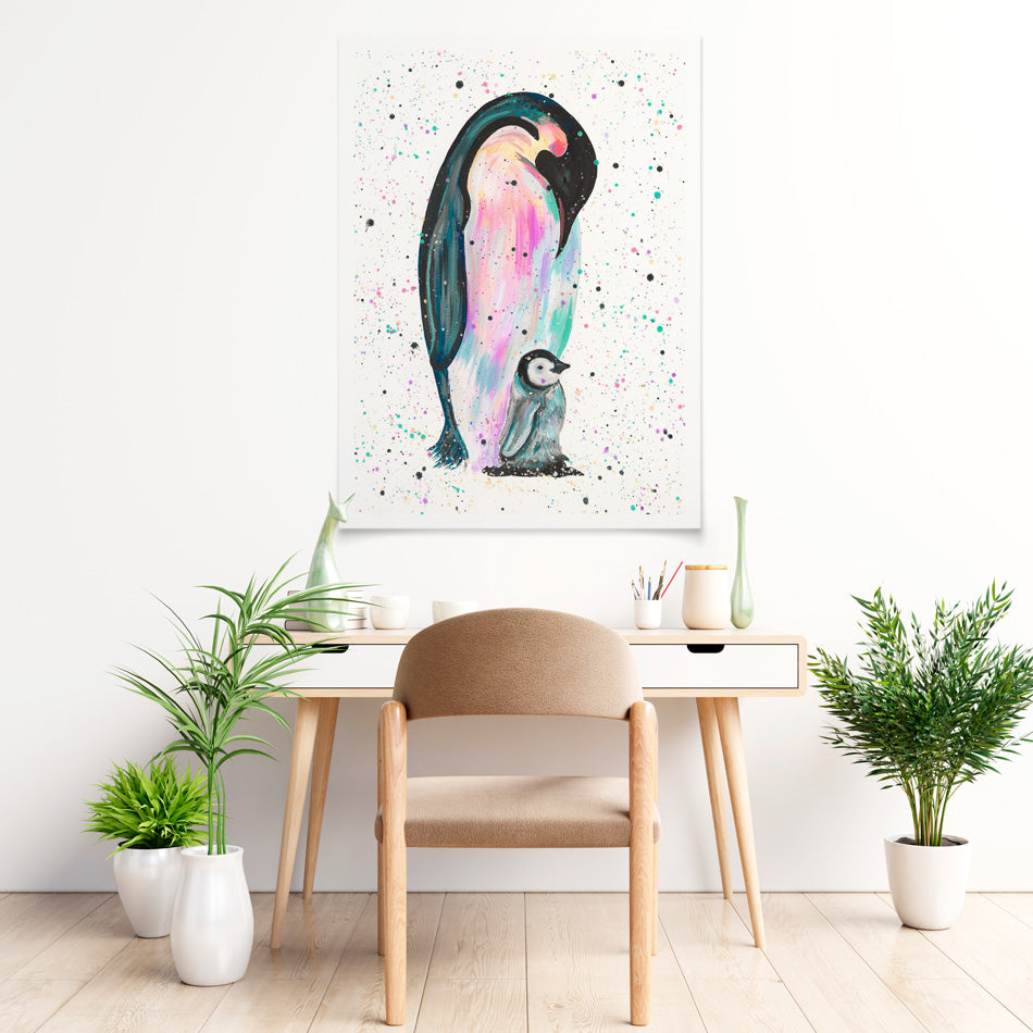 Penguins Jess And Harper Art Print