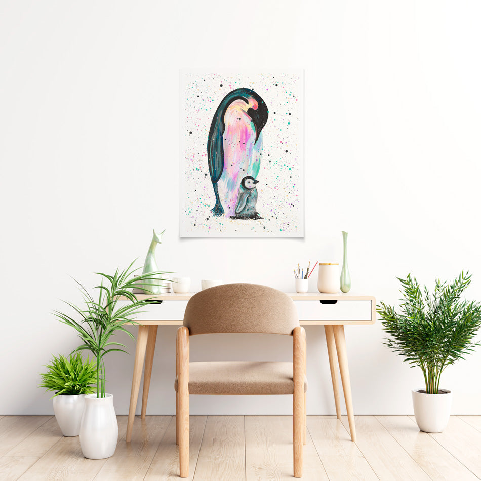 Penguins Jess And Harper Art Print