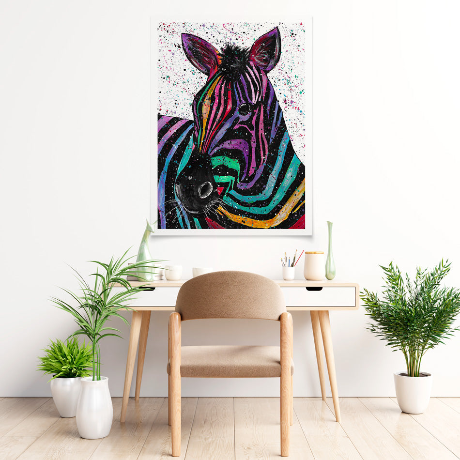 Zebra Nellie Art Print