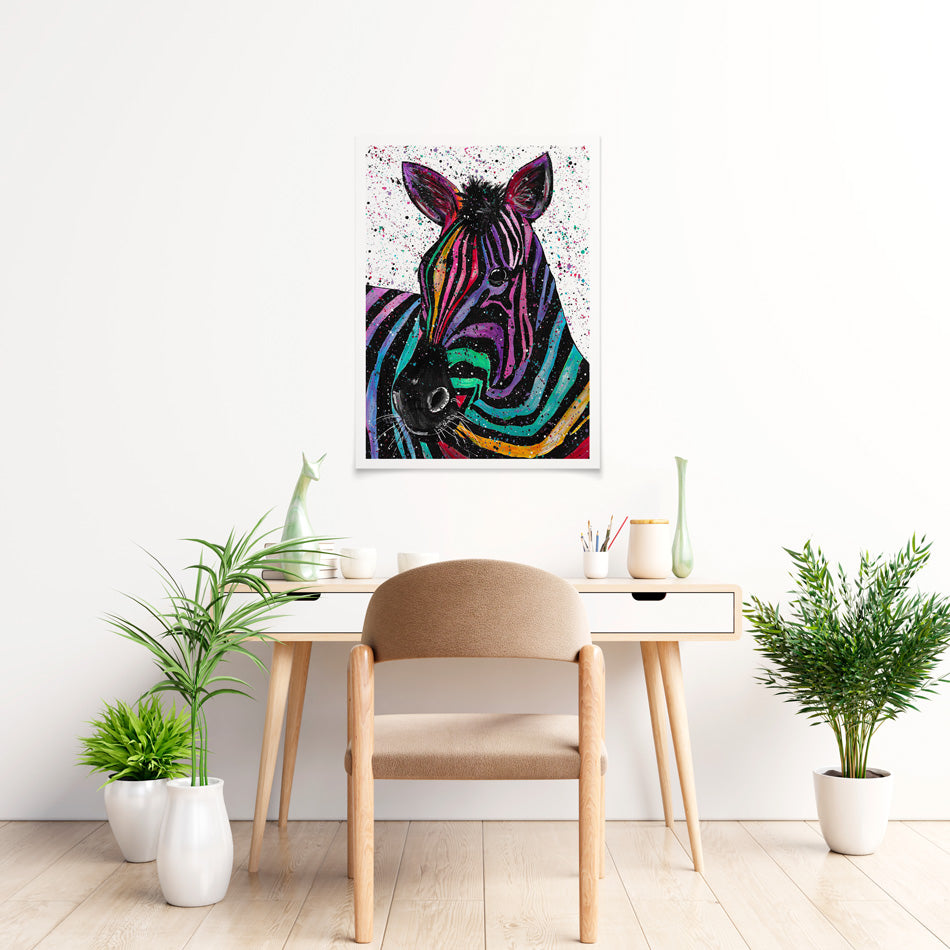 Zebra Nellie Art Print