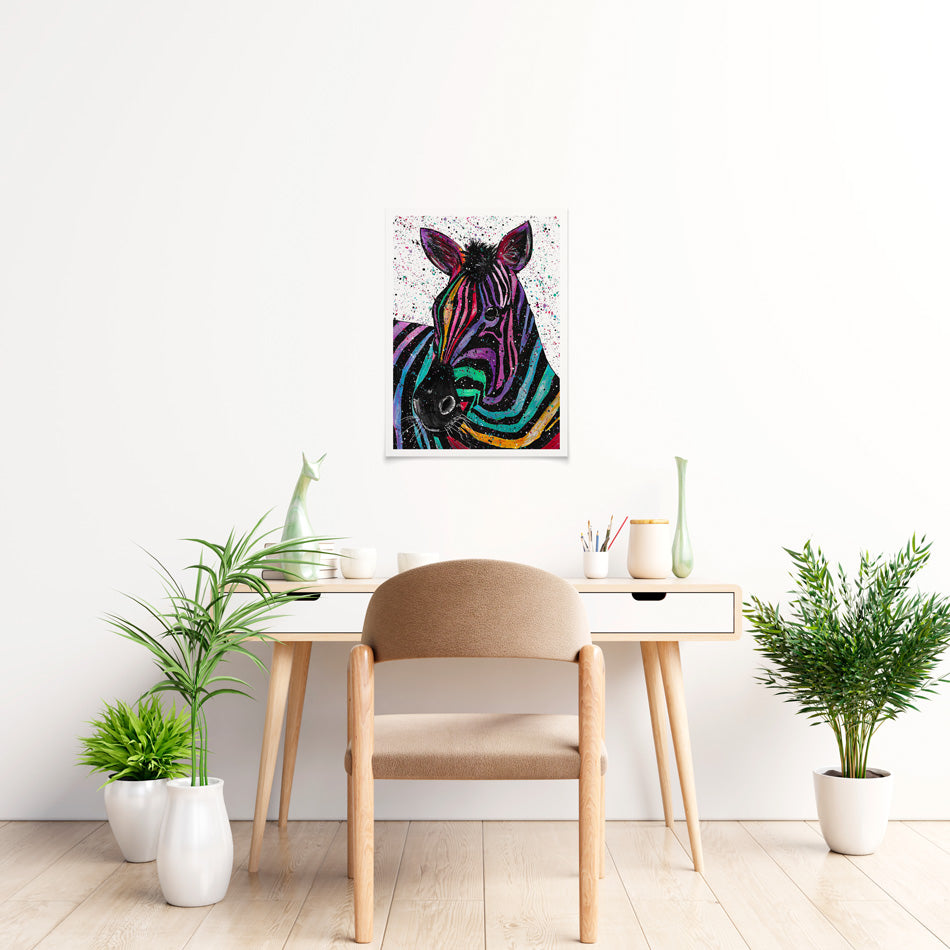 Zebra Nellie Art Print