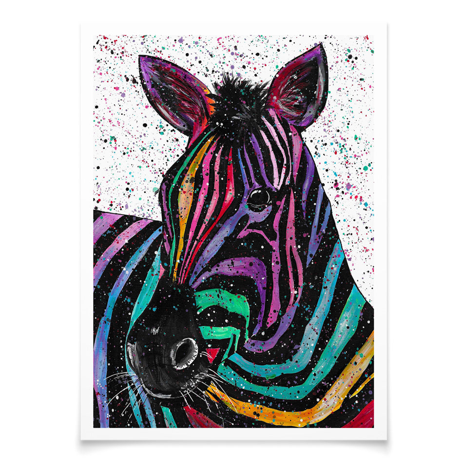 Zebra Nellie Art Print