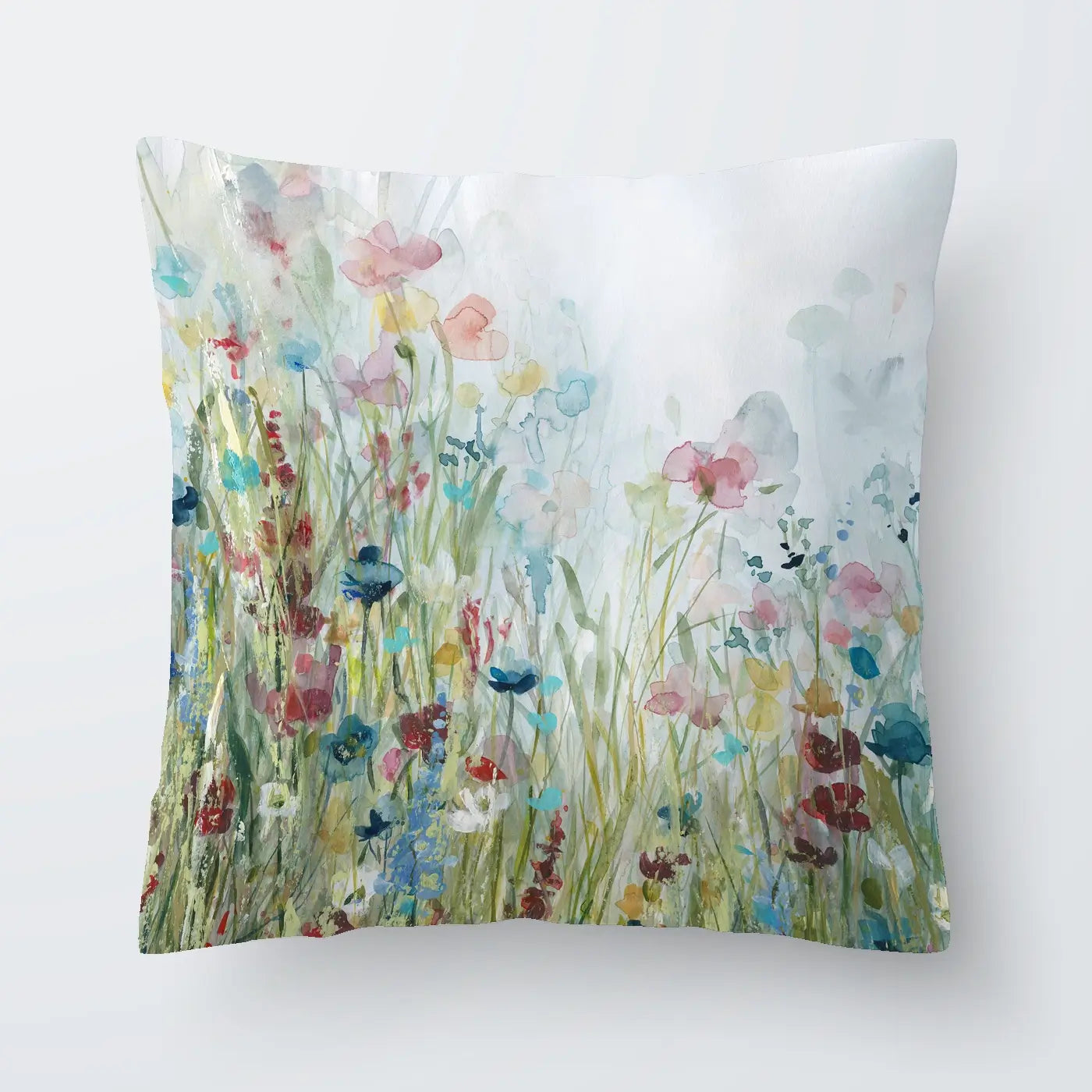 Watercolour Wildflower Meadow Cushion