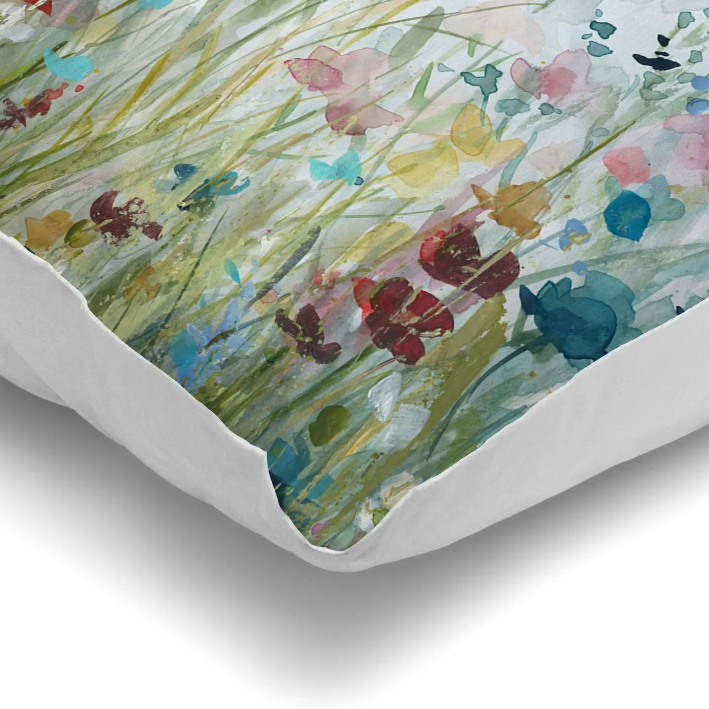 Watercolour Wildflower Meadow Cushion