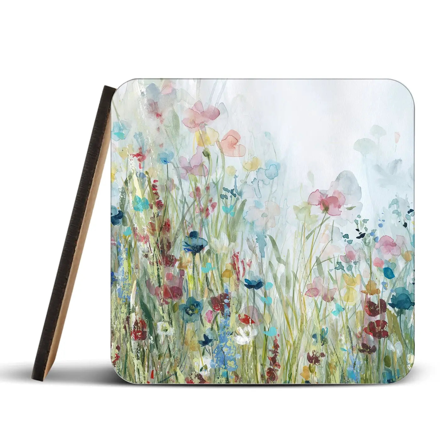 Watercolour Wildflower Meadow Coaster Set