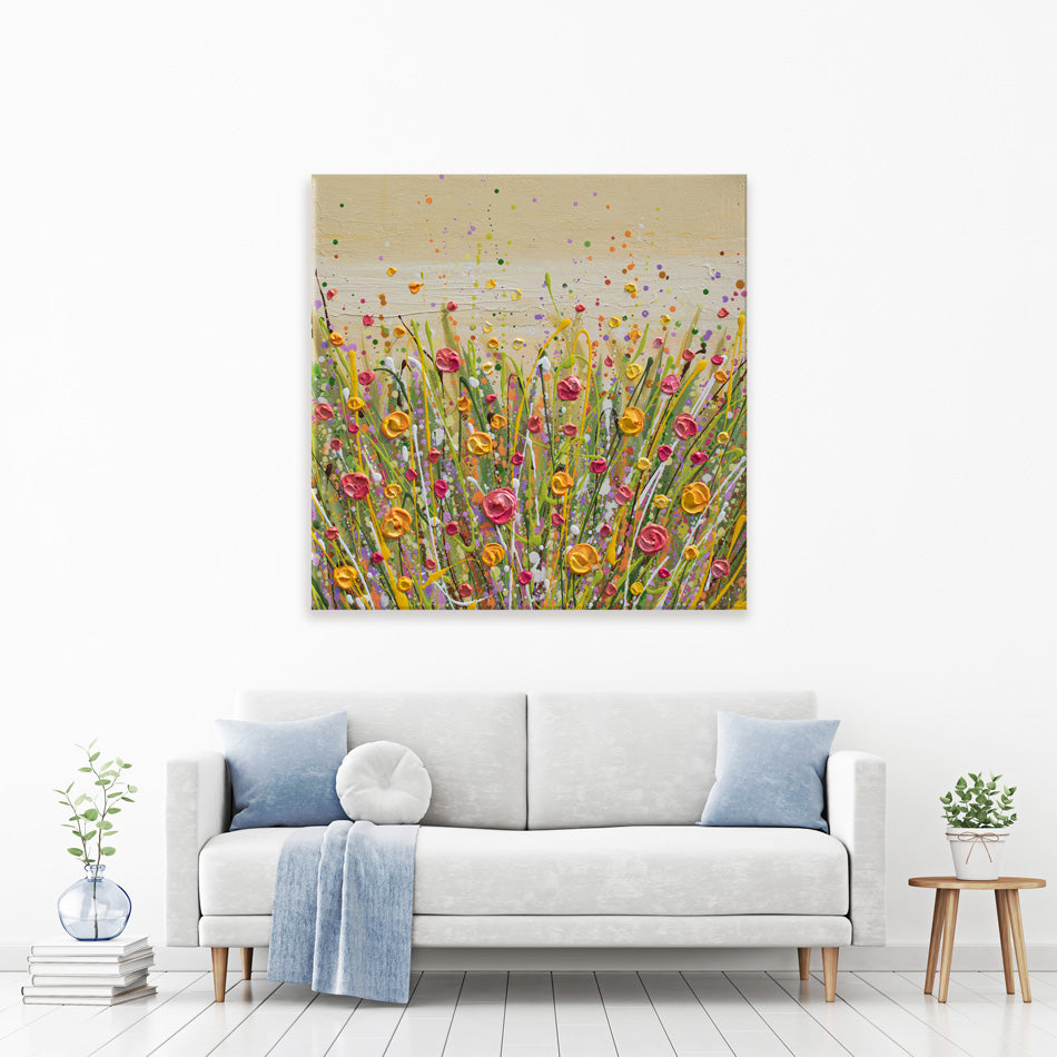 Dotted Meadow 1 Canvas Print