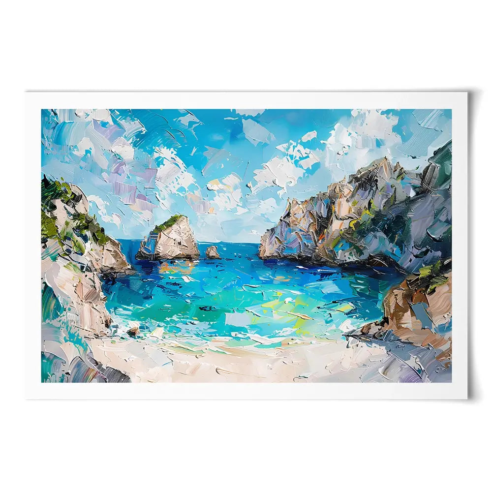 Beach Painting Art Print