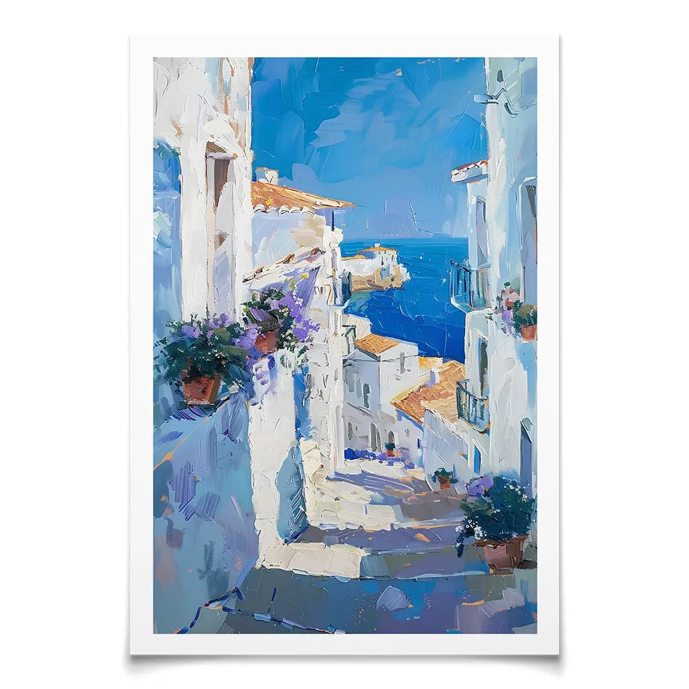 Town On The Coast Art Print