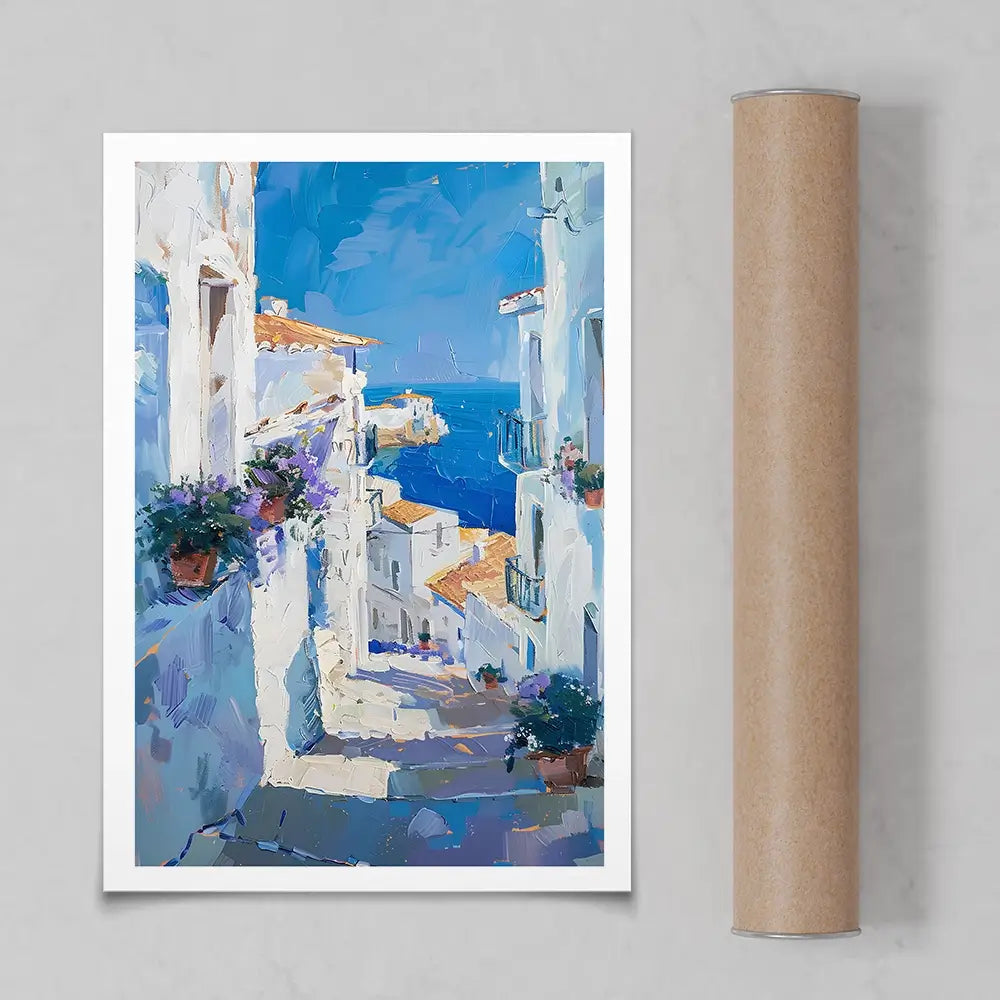 Town On The Coast Art Print