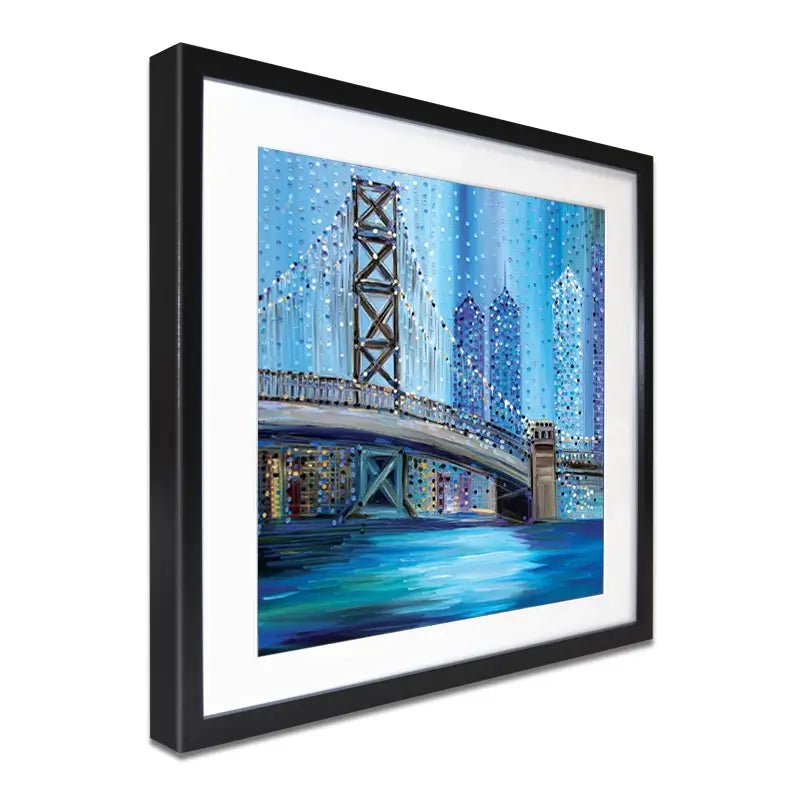 Philadelphia Bridge Framed Art Print