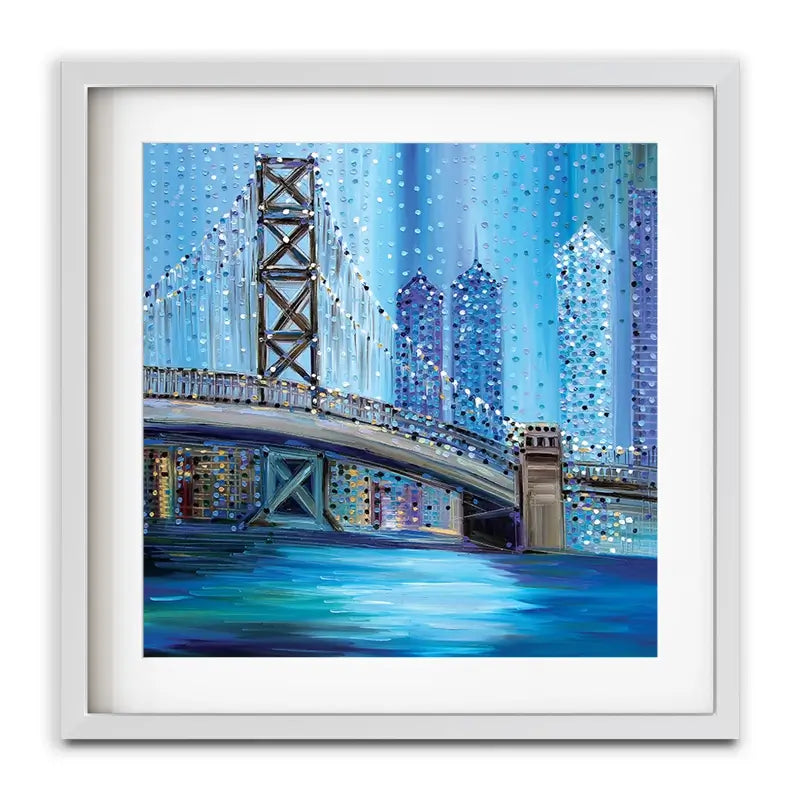 Philadelphia Bridge Framed Art Print