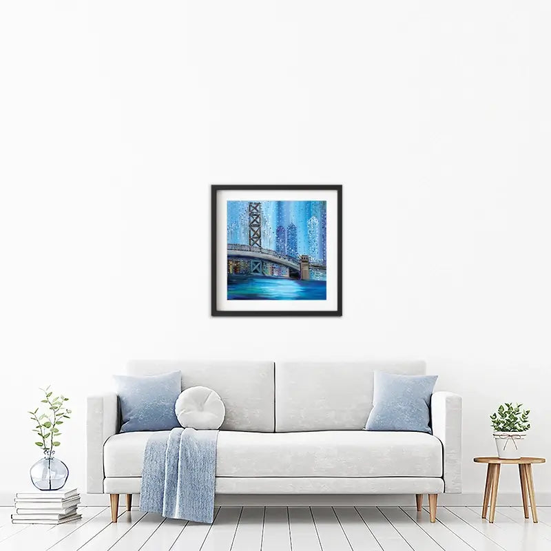 Philadelphia Bridge Framed Art Print