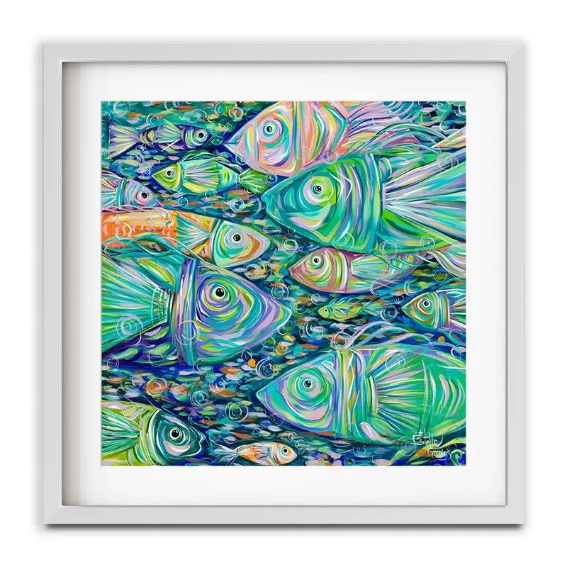 Go Fishing Framed Art Print