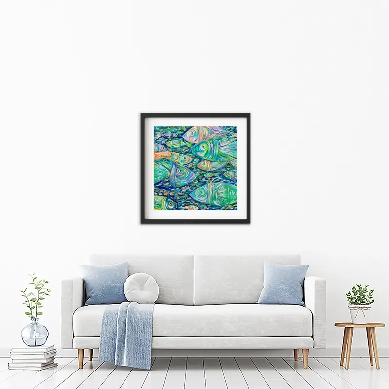 Go Fishing Framed Art Print