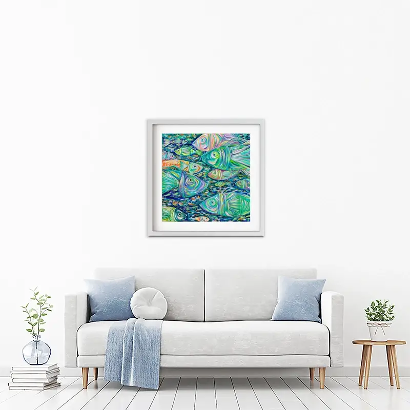 Go Fishing Framed Art Print