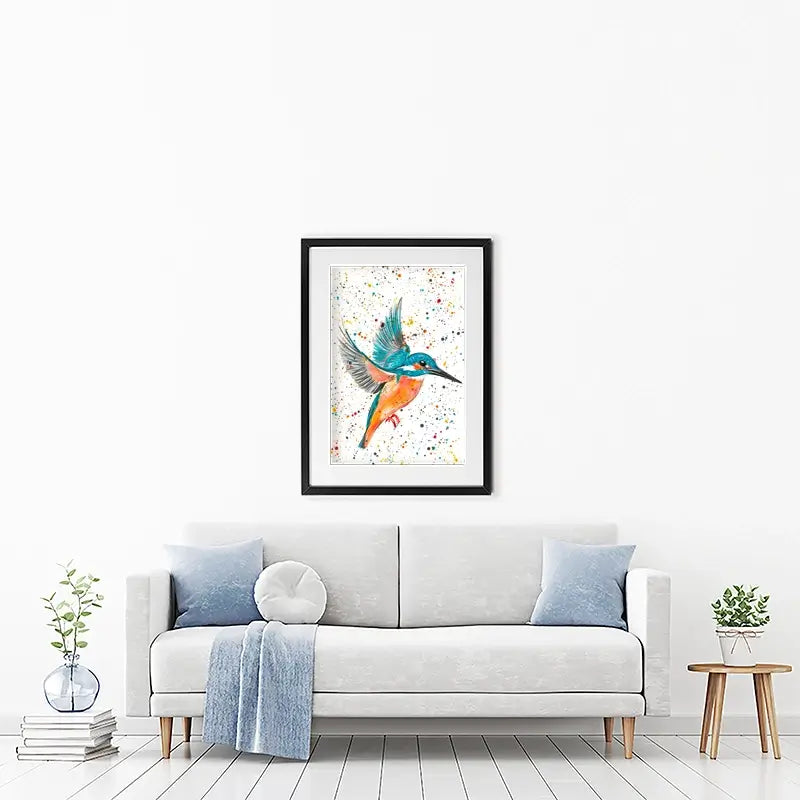 Kingfisher King Framed Art Print