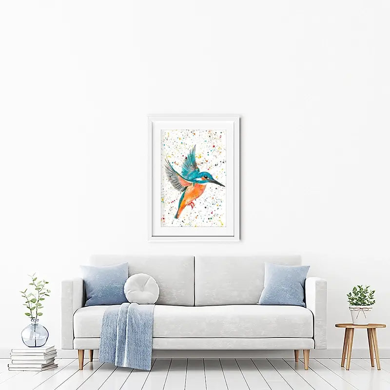 Kingfisher King Framed Art Print