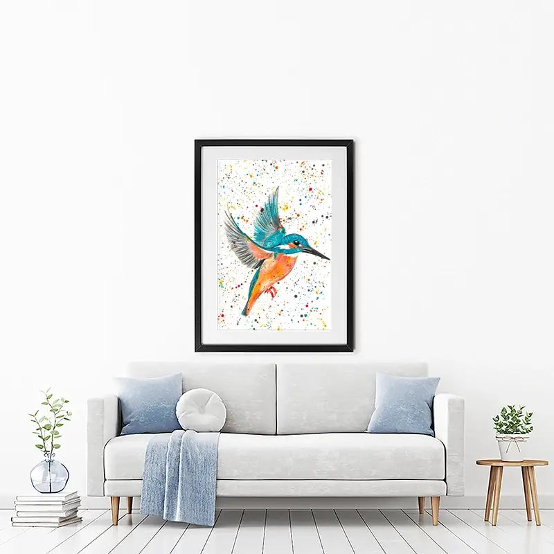 Kingfisher King Framed Art Print