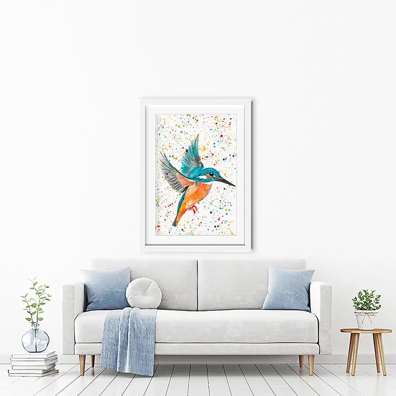 Kingfisher King Framed Art Print