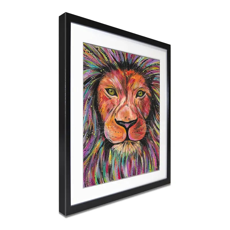 Lion Elio Framed Art Print