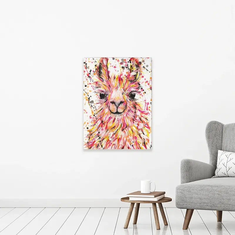 Llama Dusty Canvas Print