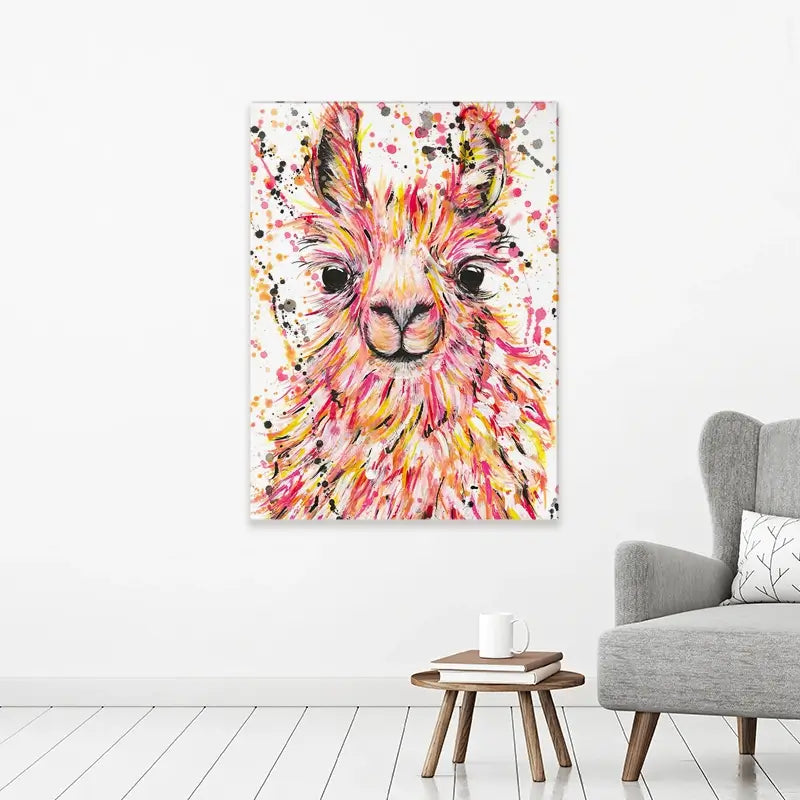 Llama Dusty Canvas Print