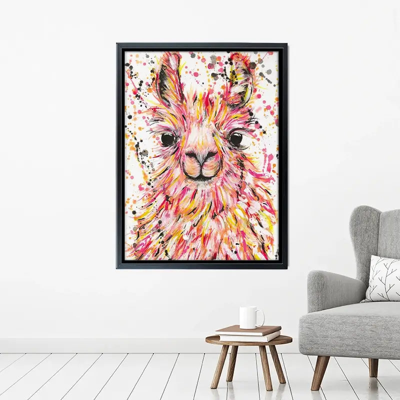 Llama Dusty Canvas Print