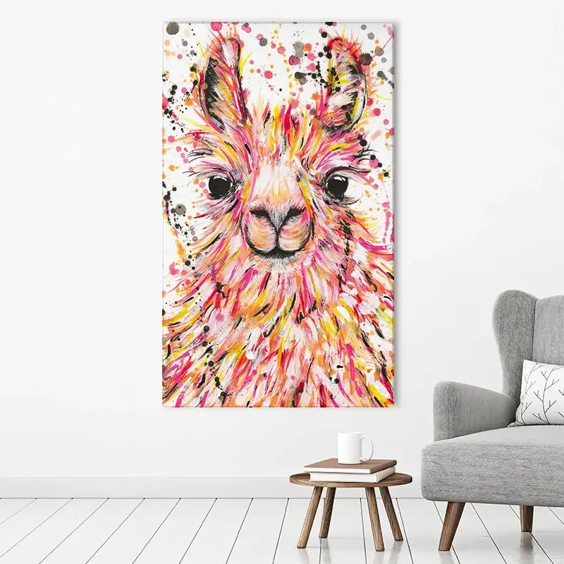 Llama Dusty Canvas Print