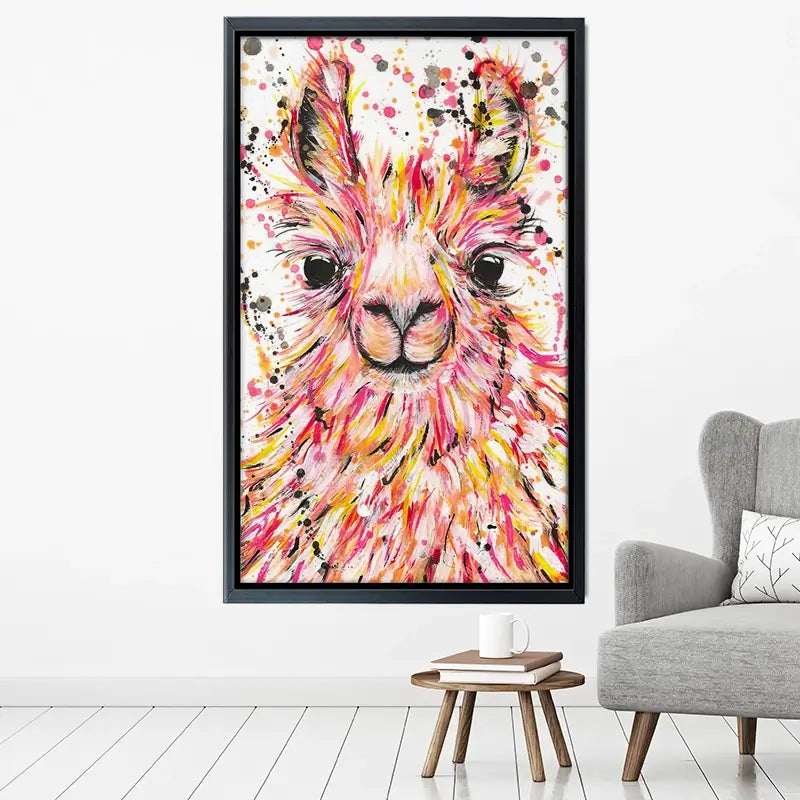 Llama Dusty Canvas Print