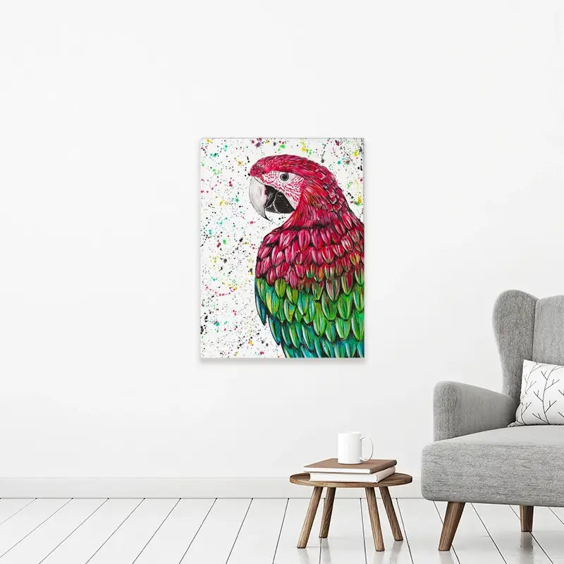 Macaw Parrot Marvin Canvas Print