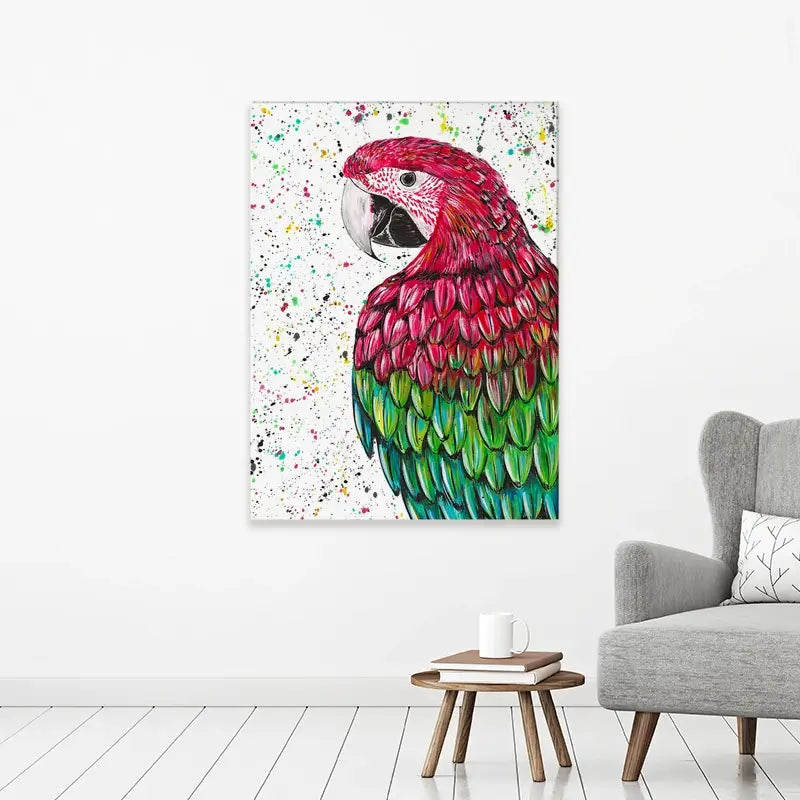 Macaw Parrot Marvin Canvas Print