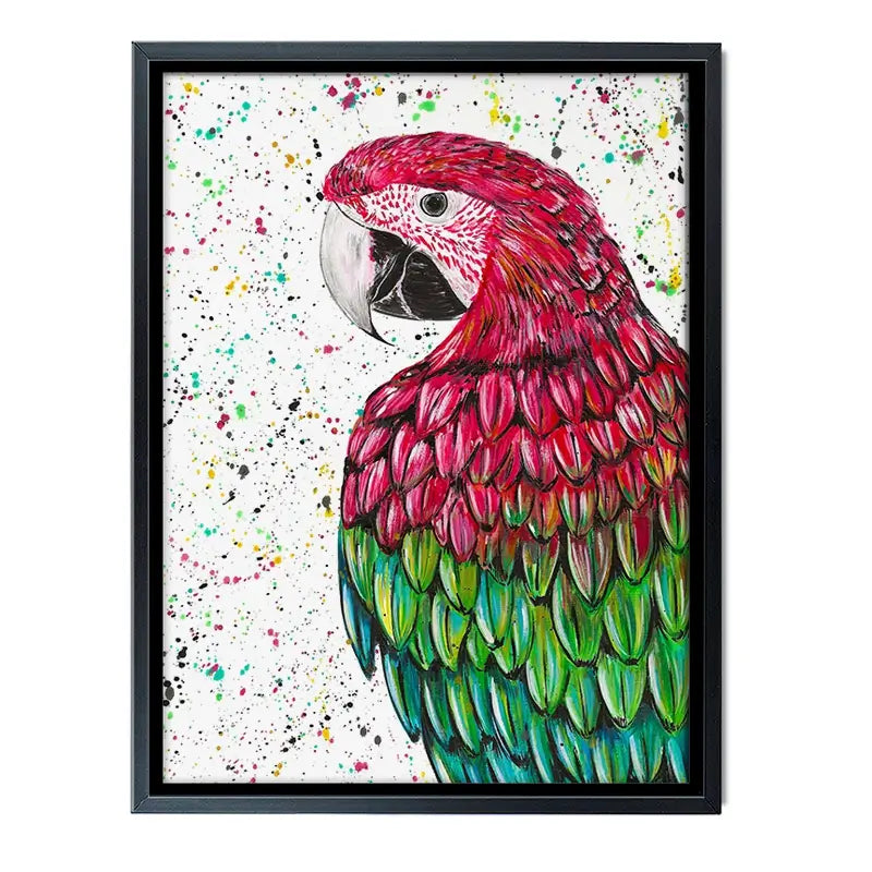 Macaw Parrot Marvin Canvas Print