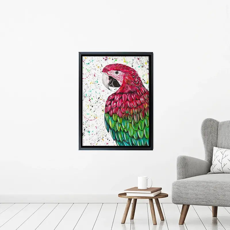 Macaw Parrot Marvin Canvas Print