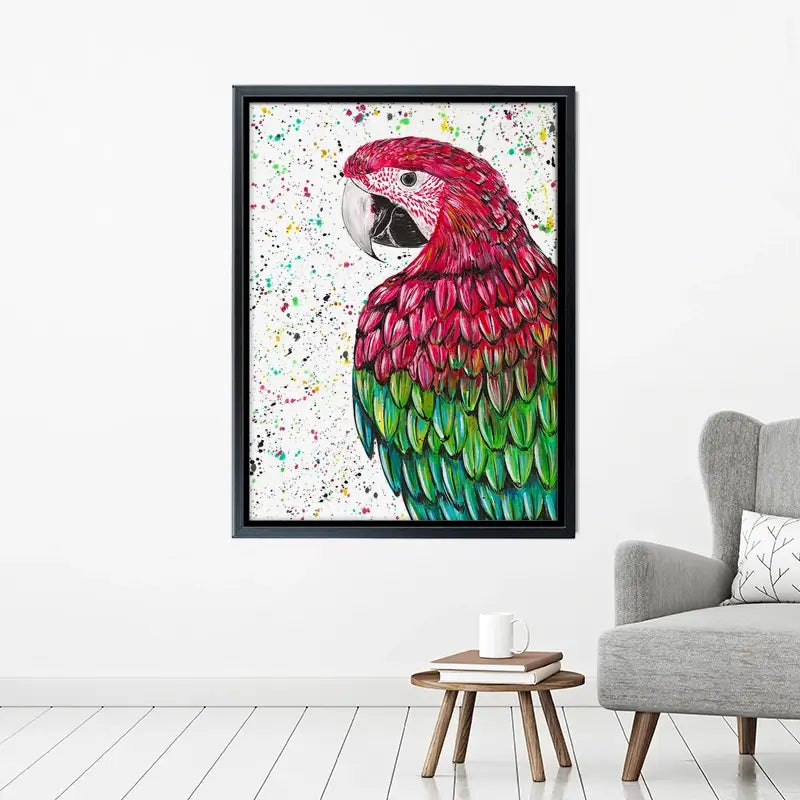 Macaw Parrot Marvin Canvas Print